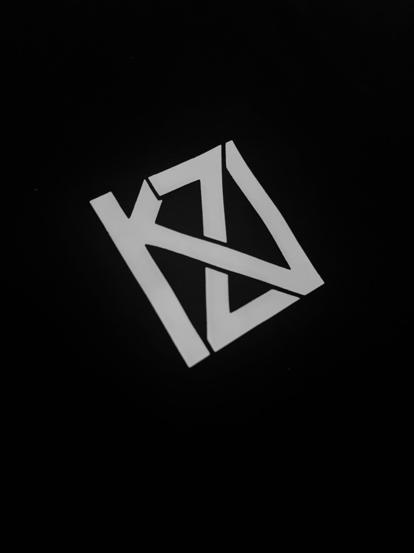 Kaizen Dual Logo Oversized Tee - Black / White