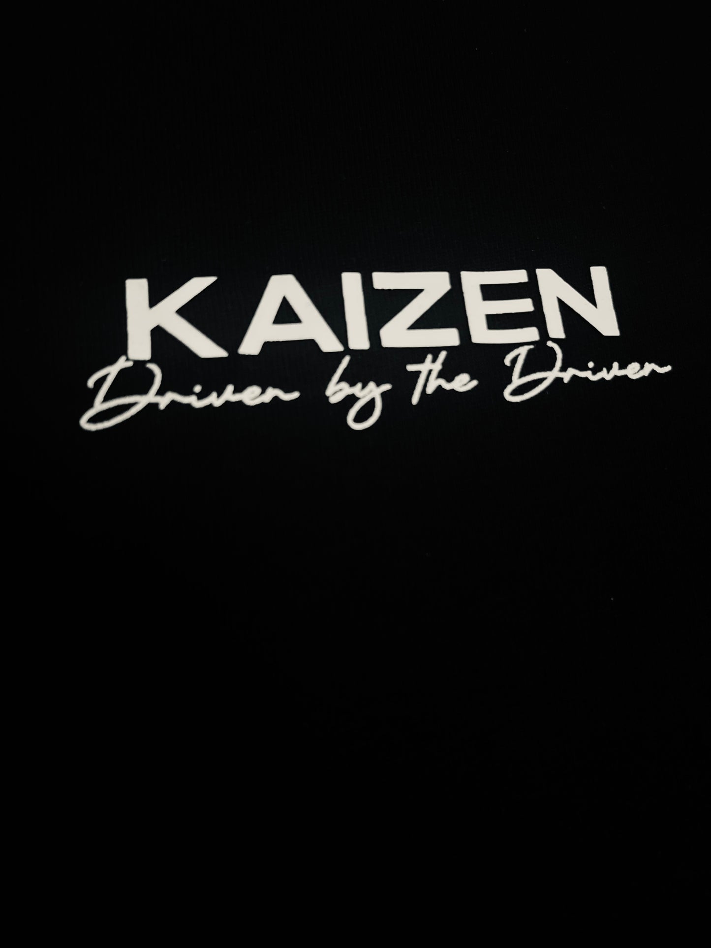 Kaizen Dual Logo Oversized Tee - Black / White