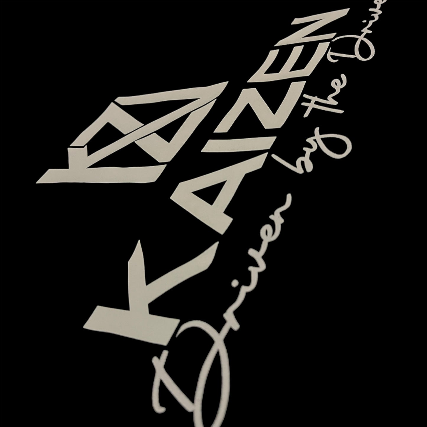 Kaizen Dual Logo Oversized Tee - Black / White